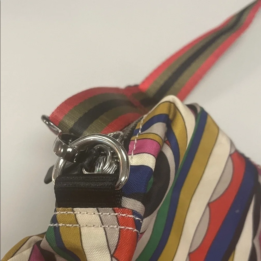 Kipling Bold Colorful Striped Women's large crossbody Bag